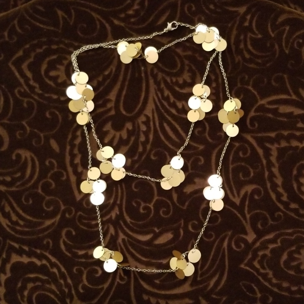 Gold Disco Necklace